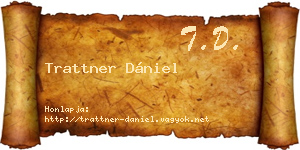 Trattner Dániel névjegykártya
